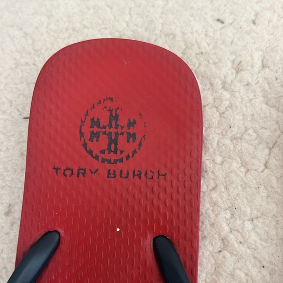 Tory Burch Red and navy blue Sandals size 7. - Picture 3 of 10